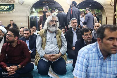 مراسم یادبود شهید دکتر علی لاریجانی در مسجد بلال رسانه ملی