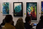 آیین گشایش نمایشگاه نقاشی‌خط «آوای قلم»