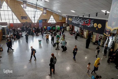 زائران اربعین حسینی در مرز شلمچه