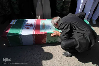 تشییع و خاکسپاری شهید «عادل قاسم‌زاده» در شهرستان اهر