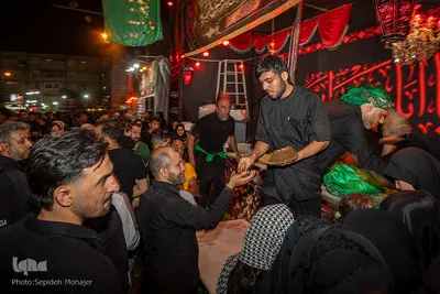 برپایی آیین سوگواری شب هشتم محرم در شهرک عرب‌ها
