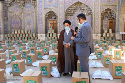 احسان ماندگار در مسجد نصیر الملک‎