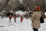 بارش برف در اهر
