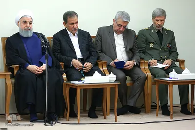 دیدار رئیس‌جمهور و اعضای هیئت دولت با رهبر انقلاب