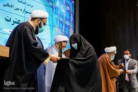 مراسم اختتاميه مرحله نهایی چهارمين جشنواره بين‌المللی قرآن و عترت مركز خدمات حوزه‌های علميه کشور در مشهد