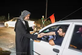 خدمت‌رسانی شبانه‌روزی مواکب حسینی به زوار در چذابه