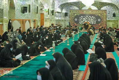 مراسم قرائت خطبه فدکیه در حرم شاهچراغ (ع)