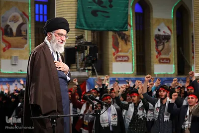 دیدار نوجوانان و جوانان عازم راهیان نور با مقام معظم رهبری