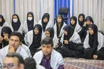 دیدار دانش‌آموزان بسیجی با نماینده ولی‎فقیه در خراسان جنوبی