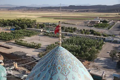 آئین شستشو وتعویض پرچم گنبد مسجد مقدس جمکران