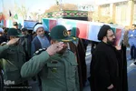استقبال از چهار شهید گمنام دوران دفاع مقدس در یزد
