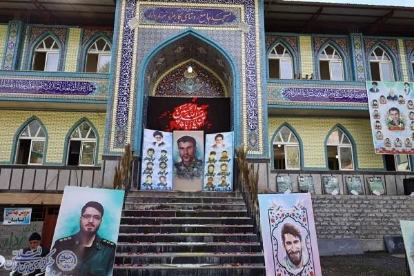 نخستین سالگرد شهادت  شهید مدافع وطن  «وجیهه الله آذرنگ» در روستای کارمزد سوادکوه