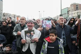 اجتماع عزاداران فاطمی در میدان هفت تیر تهران