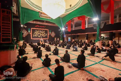 عزاداری شب هشتم محرم در حسینیه اعظم زنجان‎‎