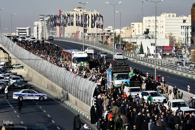 تشییع ۶ شهید گمنام دوران دفاع مقدس در البرز