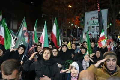 تشییع پیکر شهیدان «احمد میرزاوند» و «مرتضی بهاروند» و بیعت جامعه قرآنی لرستان با سومین رهبر انقلاب