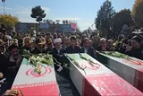 عکس | برگزاری آیین استقبال و وداع با پیکرهای مطهر شهدای گمنام در سنندج