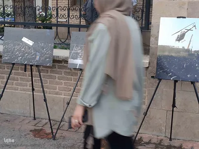 برپایی نخستین نمایشگاه عکس "در سوگ خورشید" در شهرستان اهر 
