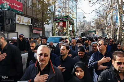 تشییع شهدای گمنام در اراک‎