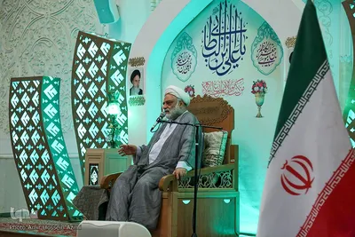 مراسم شب ولادت امام موسی کاظم(ع) در حرم مطهر