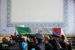 تشییع پیکر شهید حجت الاسلام محمد اصلانی در حرم مطهر رضوی
