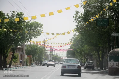 آذین بندی سنتی نیمه شعبان در مسجد موسی ابن جعفر(ع) یزد‎