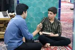 اعتکاف دانش آموزی در مسجد جامع یزد‎