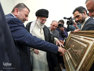 دیدار نایب رئیس دفتر سیاسی حماس با رهبر انقلاب