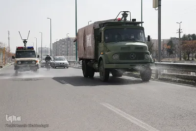 ضد عفونی اماکن و معابر از ویروس کرونا در قم