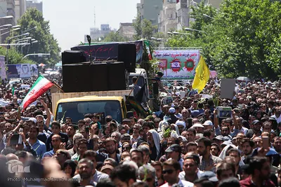 تشییع پیکر مطهر شهدای حادثه تروریستی تهران