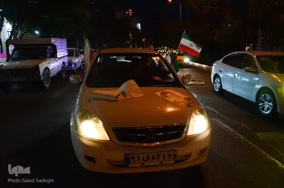 جشن پیروزی ابراهیم رئیسی در انتخابات ریاست جمهوری- تبریز‎‎
