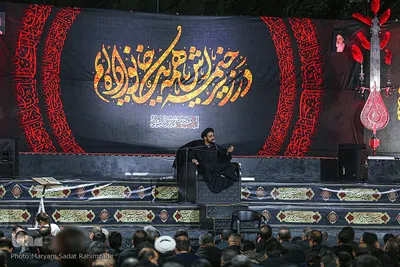 عزاداری شب پنجم محرم الحرام در باغ جنت