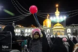 بارگاه امام رضا(ع) در شب میلاد حضرت معصومه(س)