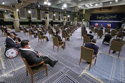 دیدار قهرمانان المپیک و پارالمپیک ایران در بازی‌های ۲۰۲۰ توکیو با رهبر انقلاب