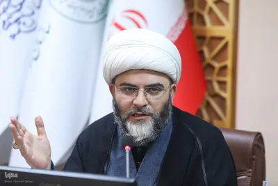 حجت‌الاسلام والمسلمین علی تقی‌زاده،‌ رئیس سازمان دارالقرآن الکریم،‌ مراسم امضای تفاهم‌نامه ستاد مرکزی اربعین با سازمان دارالقرآن‌ 