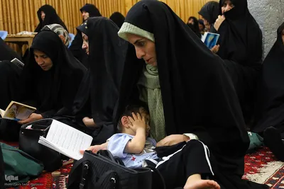 مراسم دعای عرفه در مسجد بزرگ خوزان خمینی‌شهر