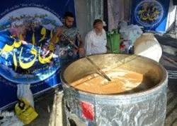 Préparation du Samanou durant l'Eid al-Ghadir