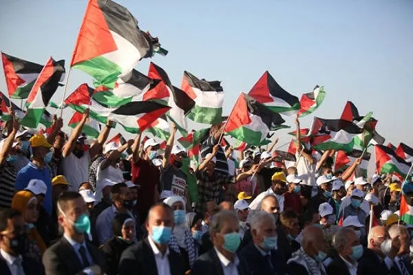 هزاران فلسطینی طرح الحاق کرانه باختری را محکوم کردند +عکس