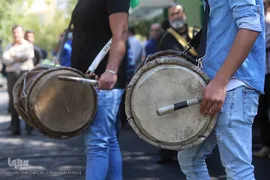مراسم بدرقه پیک امید کانون به پیاده روی اربعین