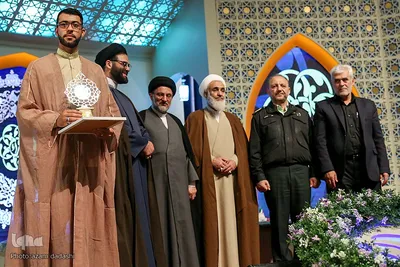 اختتامیه بخش آقایان مسابقات قرآن اوقاف در قزوین