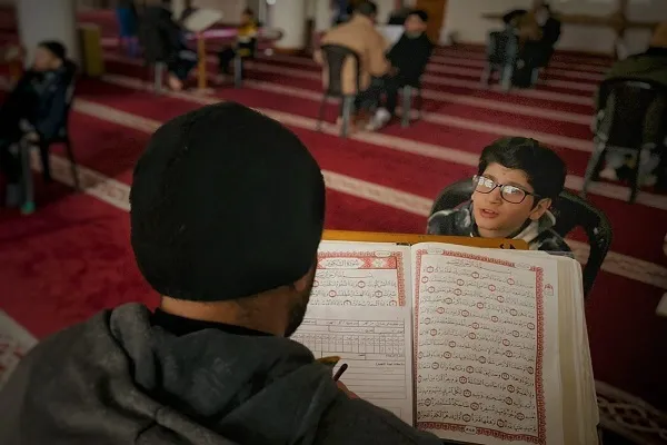 کودکان غزه و حفظ قرآن + عکس