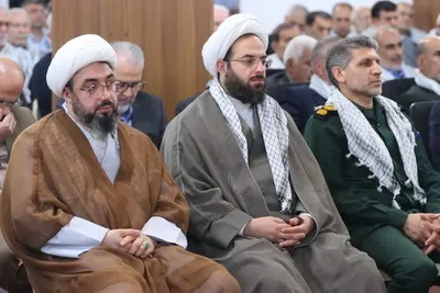 آیت‌الله محمدباقر محمدی لائینی در دیدار اعضای ستاد بزرگداشت هفته دفاع مقدس و جمعی از پیشکسوتان جهاد و مقاومت