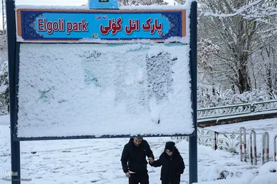 بارش اولین برف پاییزی در تبریز‎