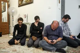 حضور جامعه قرآنی در منزل شهید احسان ذاکری