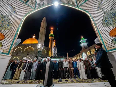شب ولادت امیرالمؤمنین (ع) در حرم مطهر علوی
