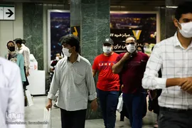 قطار شهری مشهد در روزهای «ماسک اجباری»