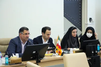 نشست خبری علی جم، مدیرعامل شرکت توزیع برق و مدیرکل دامپزشکی استان یزد