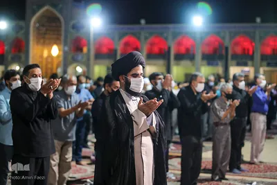 مراسم شهادت امام حسن مجتبی (ع) در حرم مطهر شاهچراغ‎(ع)