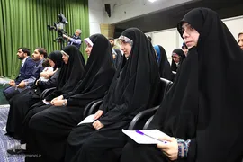 دیدار مدال‌آوران المپیادهای علمی و اعضای تیم ملی والیبال جوانان با رهبر انقلاب