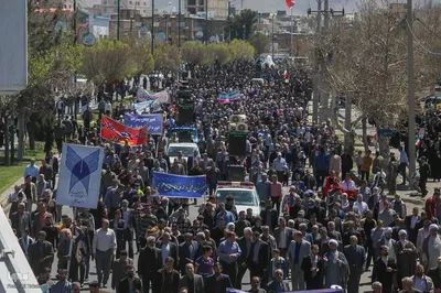 حضور پرشور ملایری‌ها در راهپیمایی روز قدس‎
